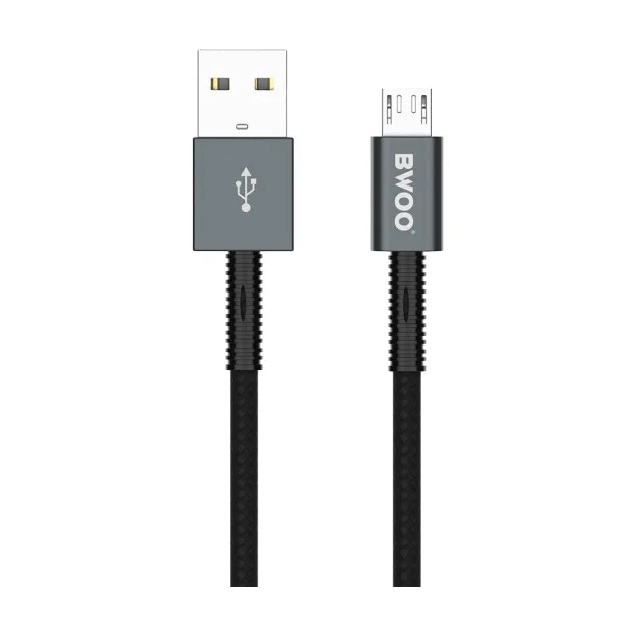كيبل بيانات معدني من Bwoo من نوع USB-A إلى Micro | واحد متر كيبل بيانات معدني من Bwoo من نوع USB-A إلى Micro | واحد متر